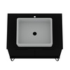 Manhattan Comfort Rockefeller 26.38" Bathroom Vanity Sink 2.0 in Black 159GMC2